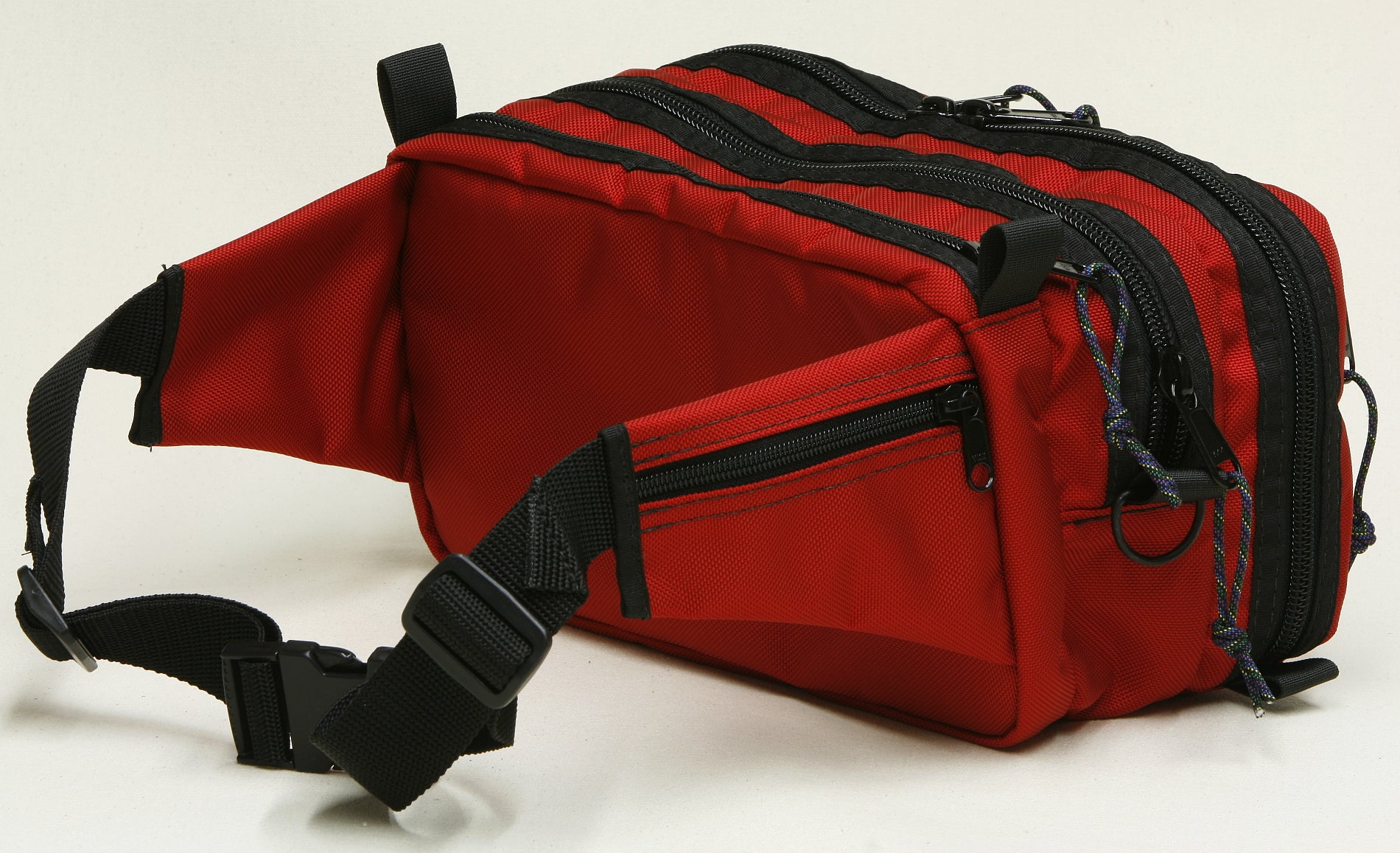 Medical Fanny Pack Three Compartment Dr Pam Style Red Back - Ruffian Specialties 30-09-0010