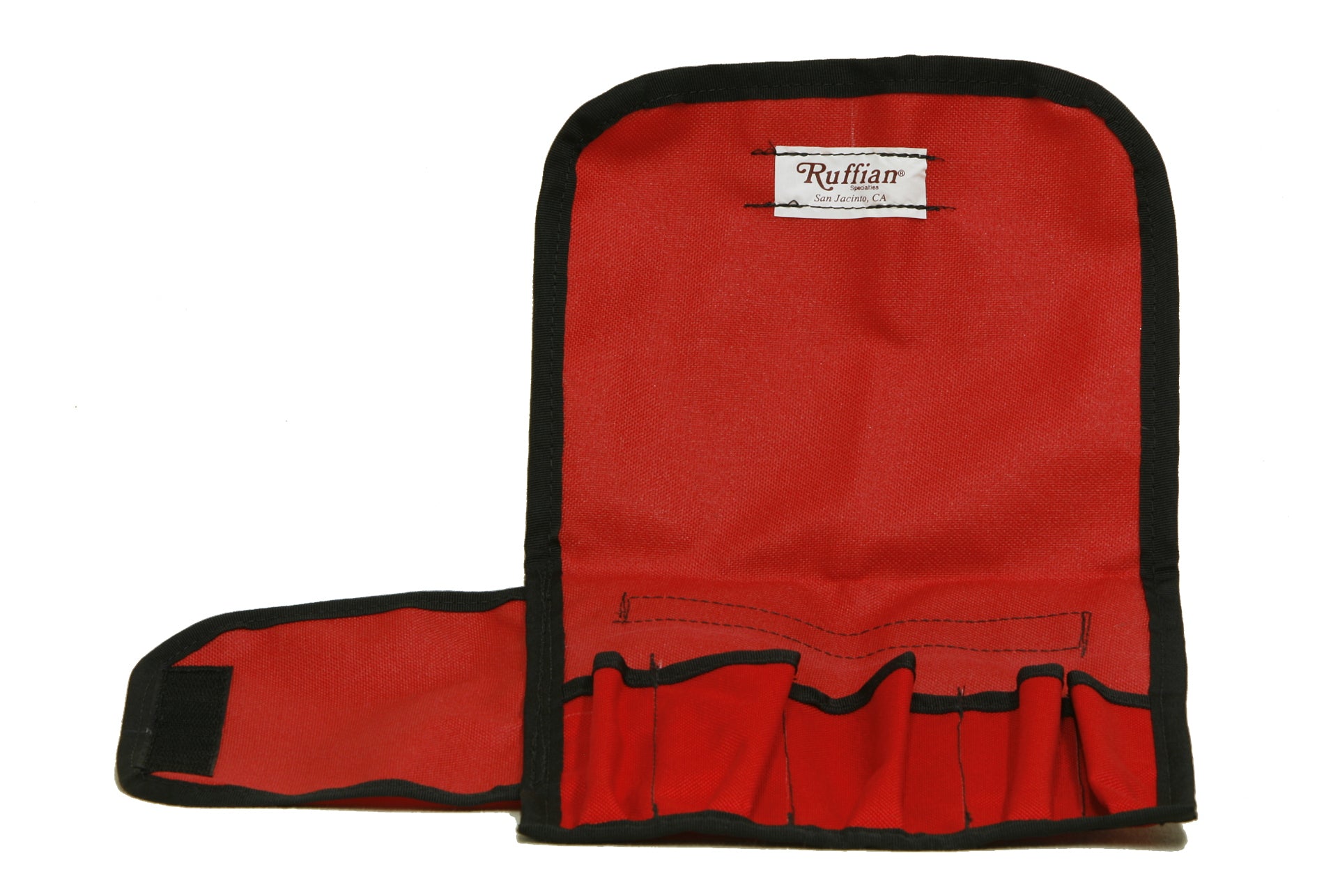 40-01-0100 Turn Out Tool Roll 5 Pocket Red Half Closed