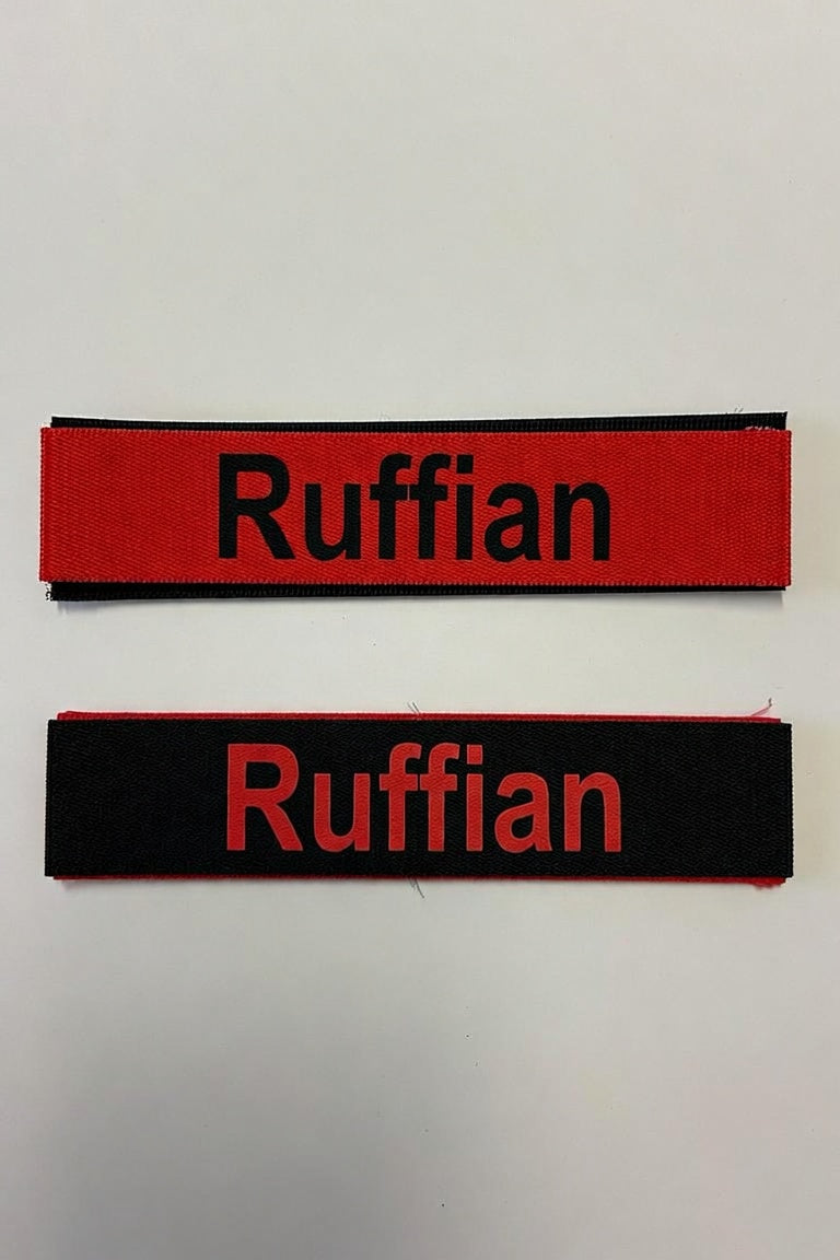 Embroidered Name Tag on 1 Inch with velcro hook