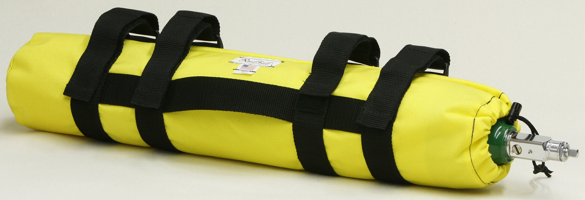 60-03-0005 Ruffian Oxygen Sleeve E Cylinder with Straps Top Side View