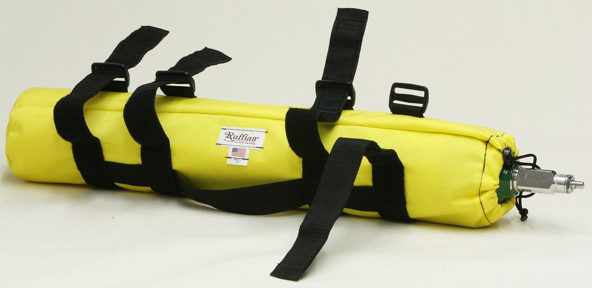 60-03-0005 Ruffian Oxygen Sleeve E Cylinder Straps Open View