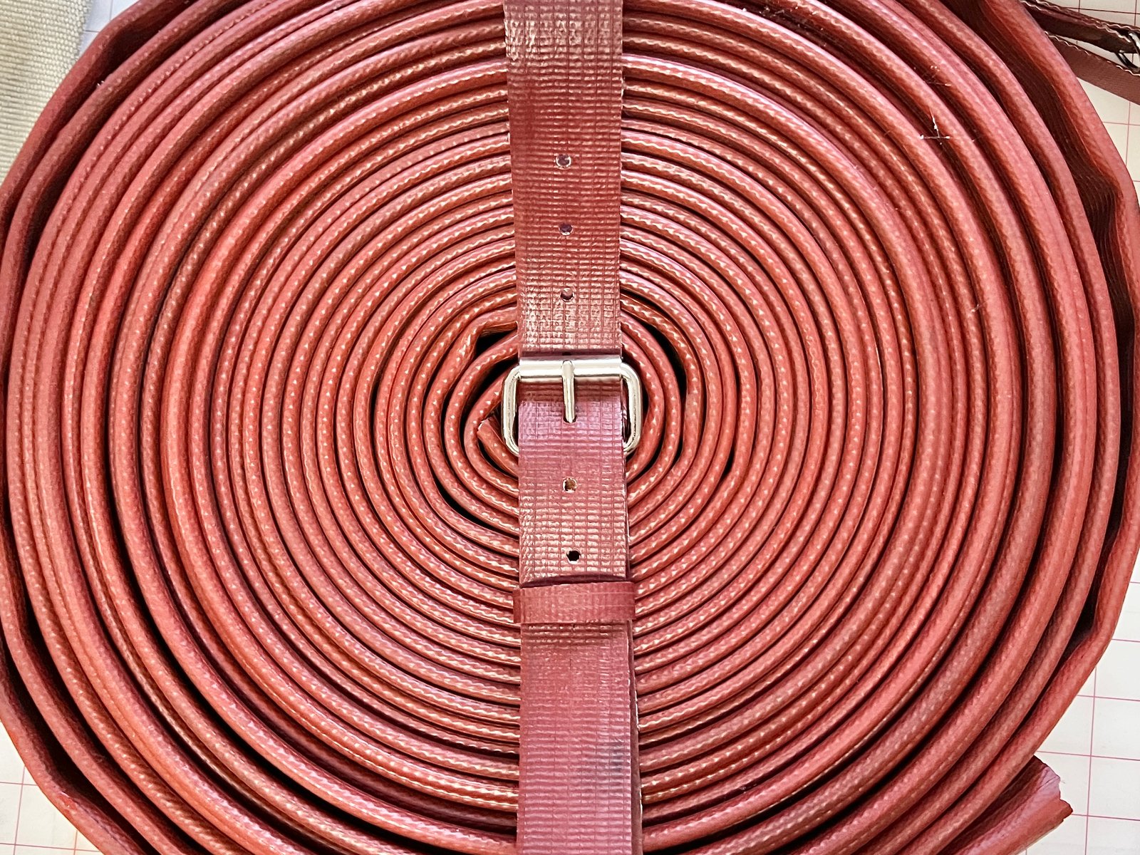 Red Rubber Fire Hose Belt