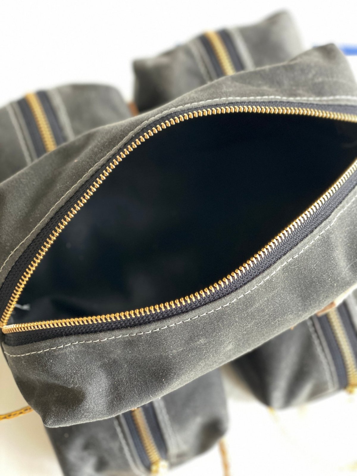 Charcoal Gray Dopp Burn Bag