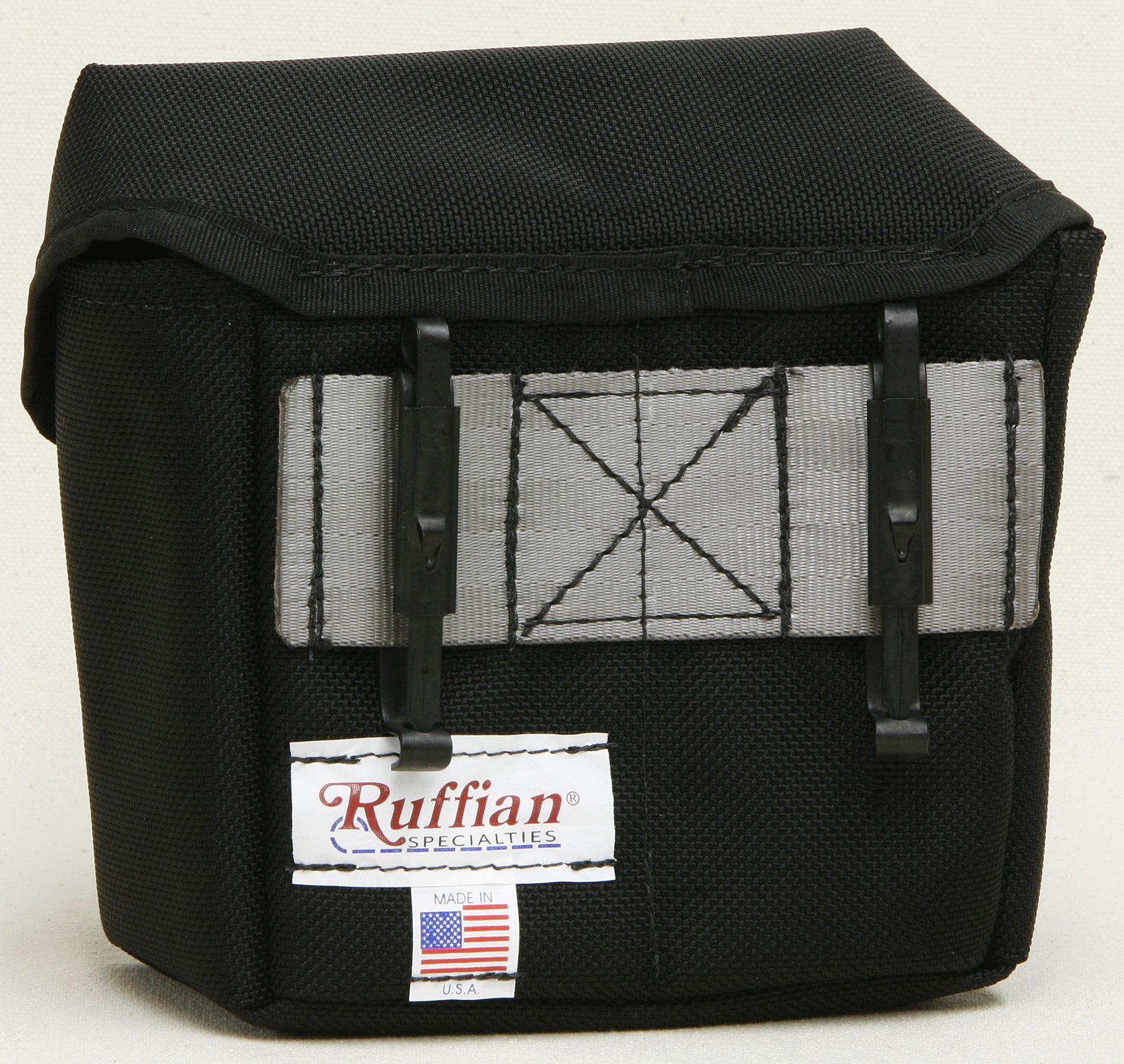 Hose Brass Pouch 2 Compartment Back - Ruffian Specialties 40-07-0055