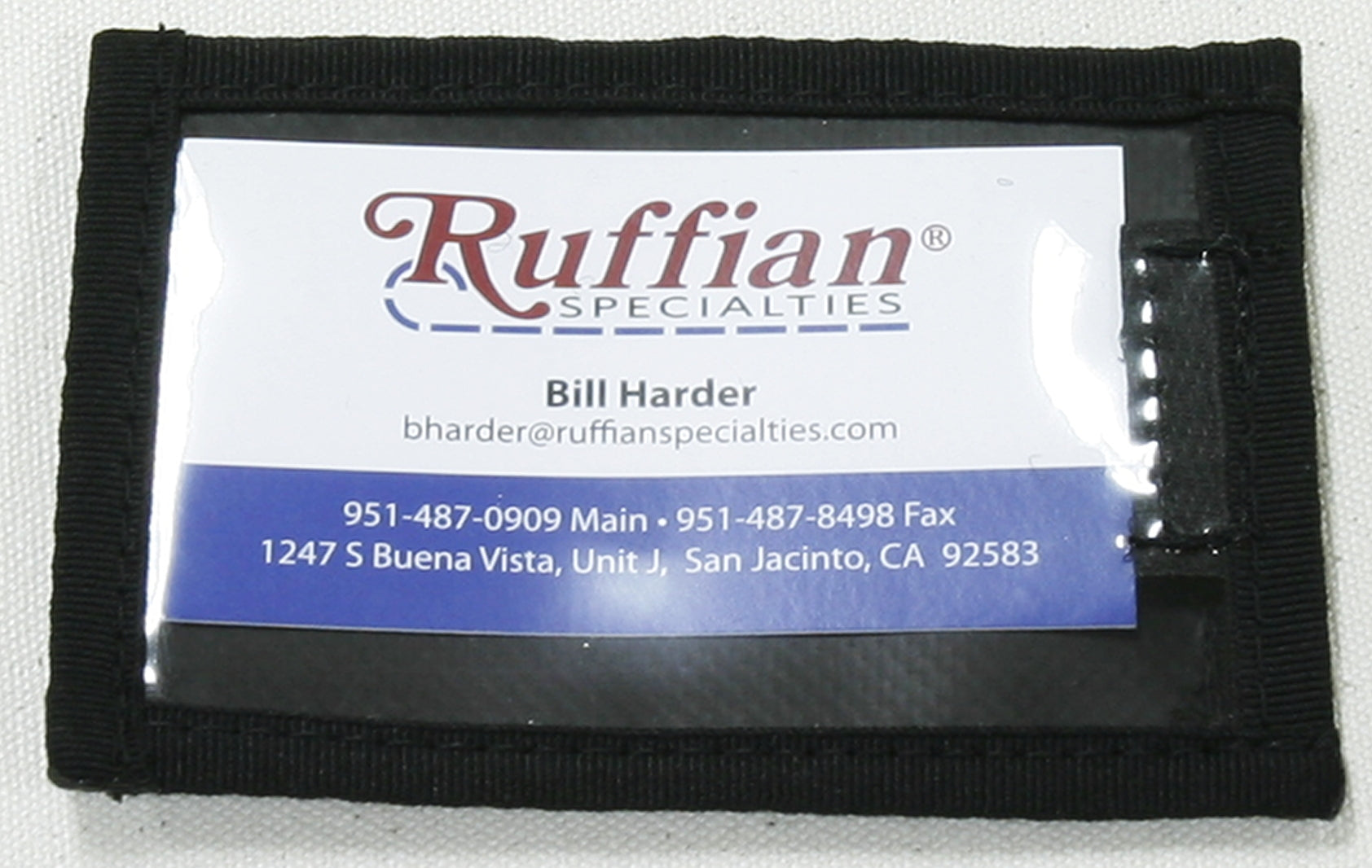 ID Window with Velcro Front - Ruffian Specialties 10-02-0009