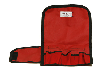 40-01-0100 Turn Out Tool Roll 5 Pocket Red Half Closed