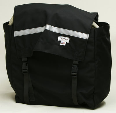 Hose Bag FSS Style Black Ballistic RCoFD Size Loaded 3 Rolls Front View