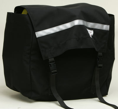 Hose Bag FSS Style Black Ballistic RCoFD Size Loaded 3 Rolls Side View