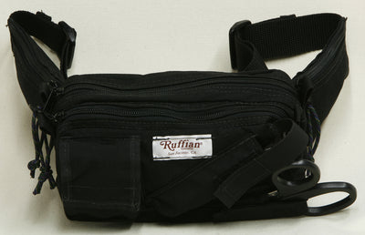 60-04-0023 Ruffian Specialties Medical Fanny Pack HVA Bio Black Front View