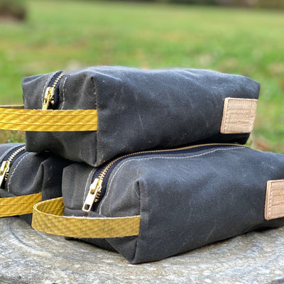 Charcoal Gray Dopp Burn Bag