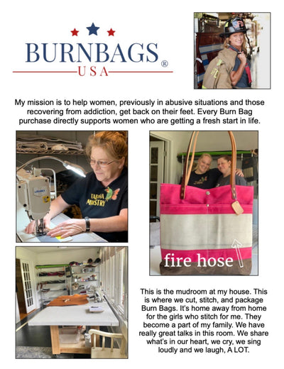 Crossbody Burn Bag- Peony Pink