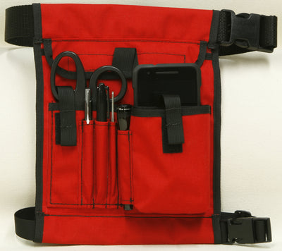 Nurse Organizer Pack with Waist Belt and Leg Strap Red - Ruffian Specialties 60-04-0005